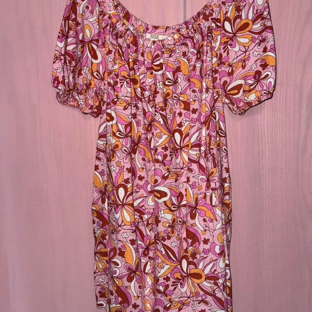 a.n.a Brand Paisly Print Mini Dress